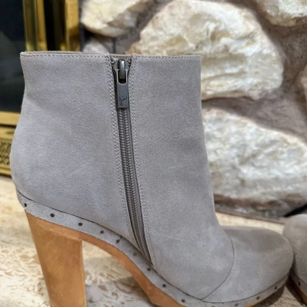Joie Dewitt ankle boot grey size 9/39 Boho 70s hippie